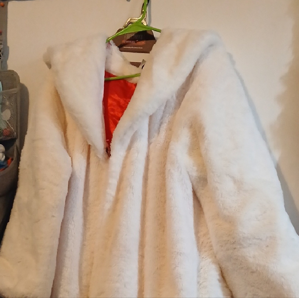 Cruella Costume Faux Fur Jacket